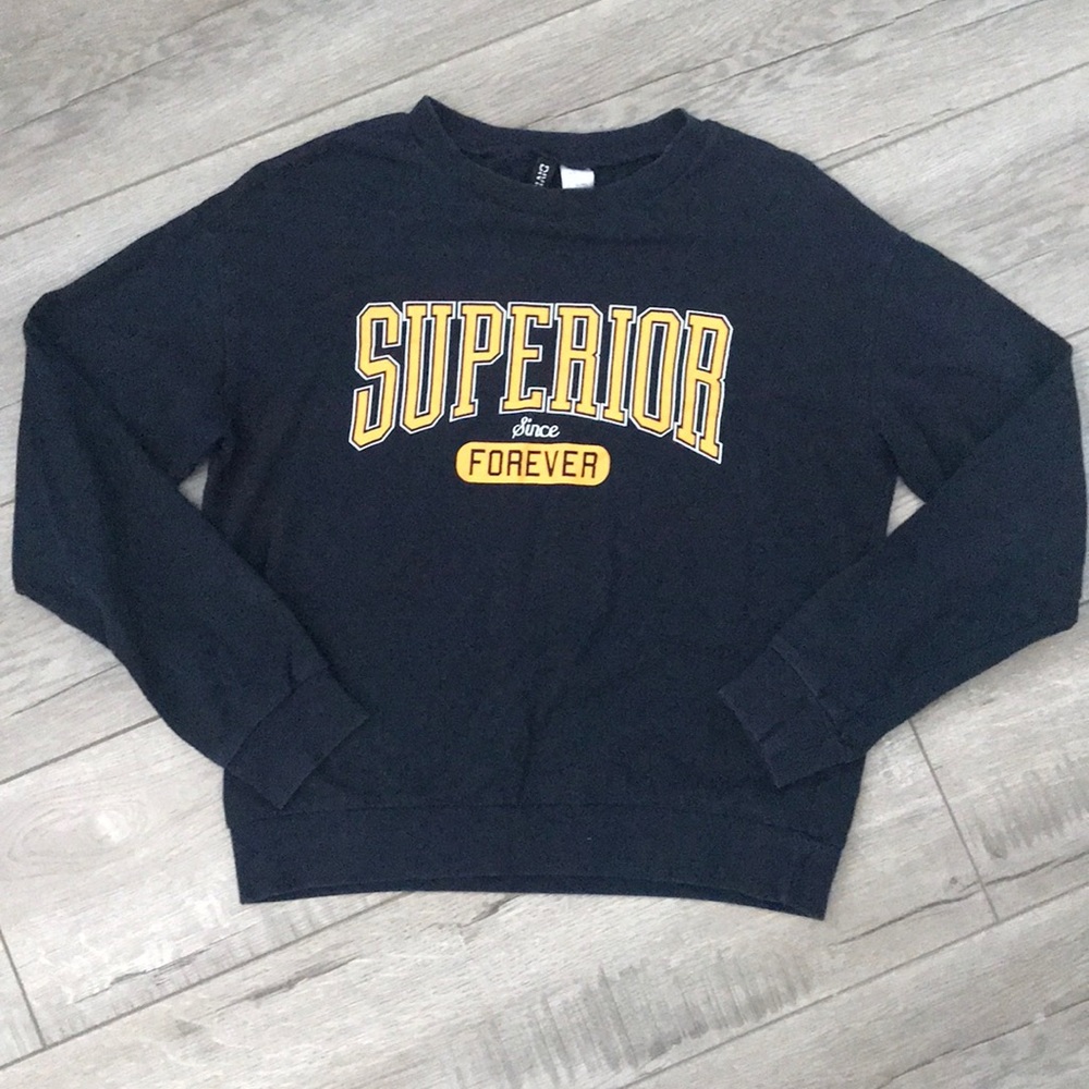 Divided H&M Navy Crewneck